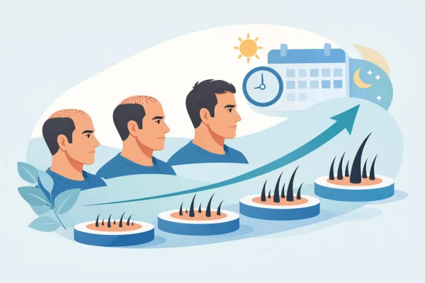 Guide repousse cheveux mois par mois après greffe